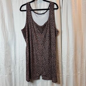 SHEIN (never worn) Leopard Print Sleeveless Romper